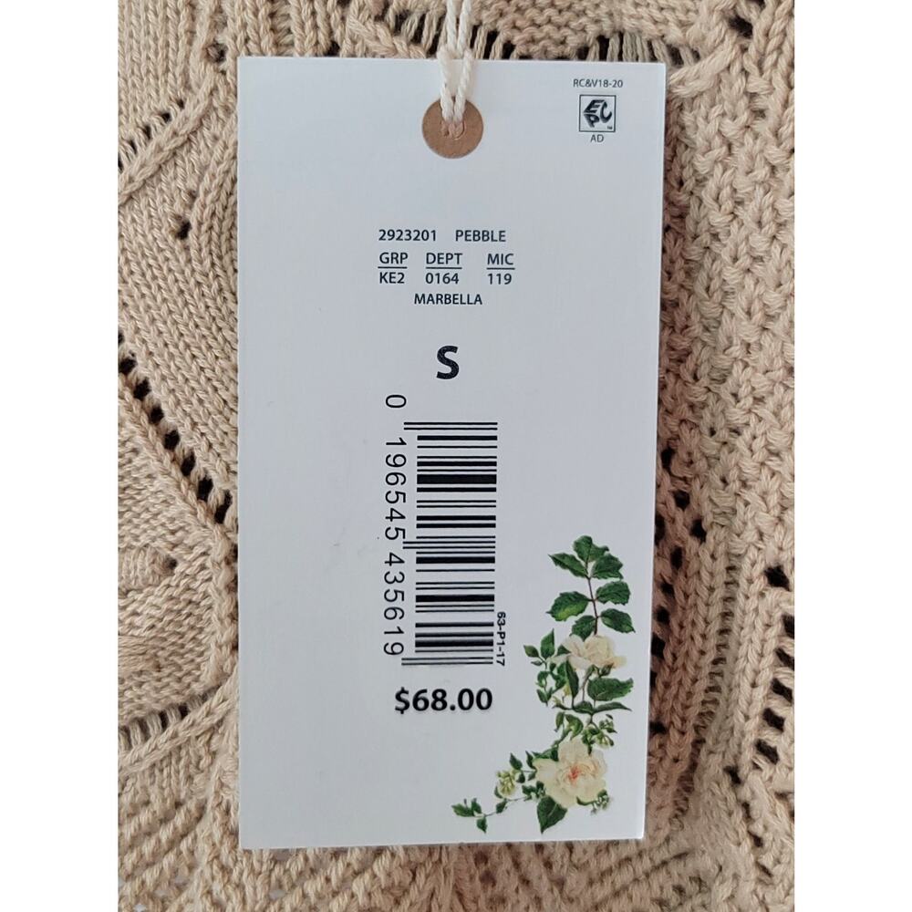 NWT Chelsea & Violet Boho Hippie Festival Crochet Ruffle Tank Top Women's Small - Picture 10 of 13
